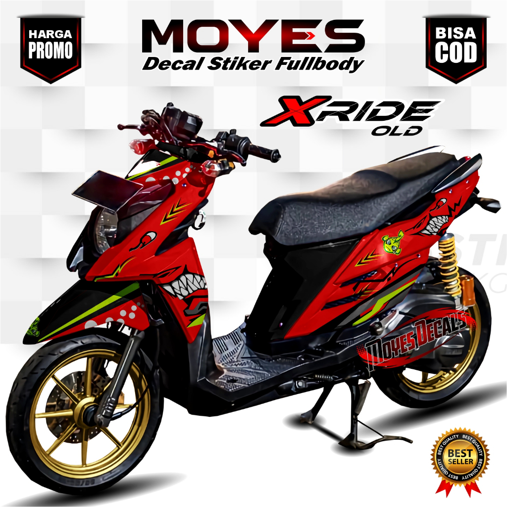 Decal Stiker XRIDE old Motif Racing / Stiker variasi Xride Fullbody MYS110