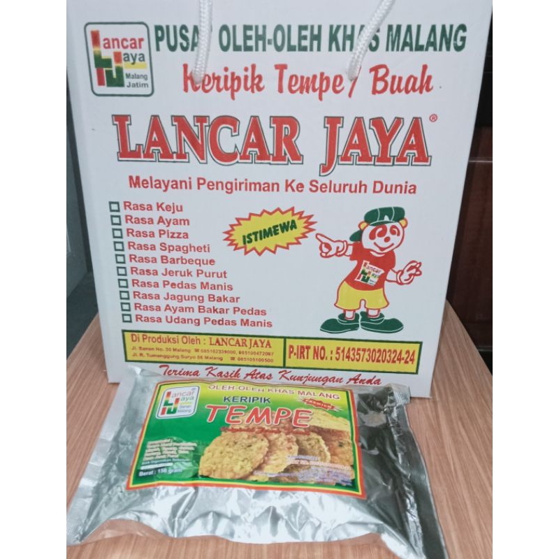 

KERIPIK TEMPE / BUAH LANCAR JAYA - SANAN MALANG JAWA TIMUR