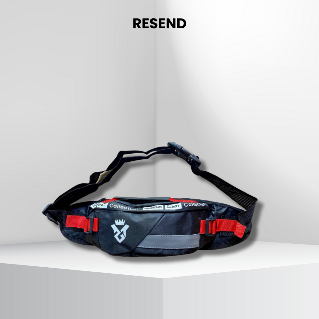 Tas Selempang Obral Waistbag Tali Simpel Keren Tas laki-laki 2 sleting Tas kecil Tas pinggang