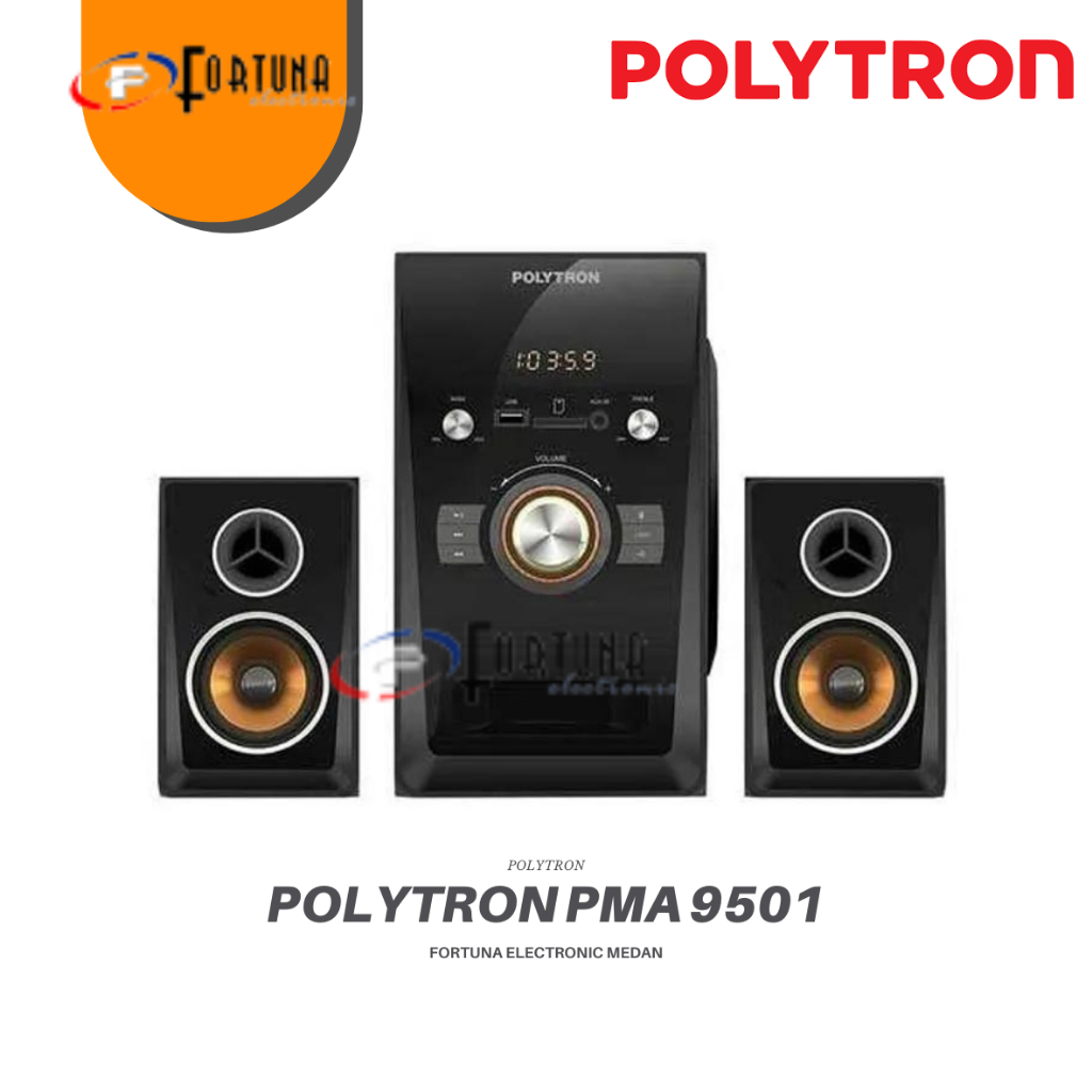 POLYTRON PMA 9501 SPEAKER 2.1 USB RADIO BLUETOOTH GARANSI RESMI