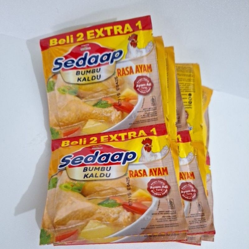 

Sedaap bumbu kaldu rasa ayam promi beli 2 geratis 1