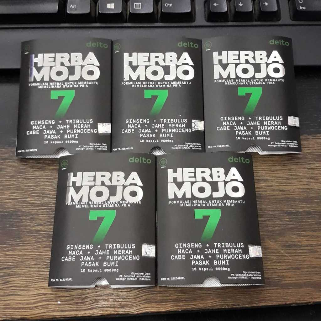 Herbamojo Blister Isi 10 Kapsul - Suplemen Herbal Stamina Pria