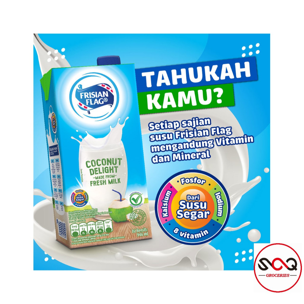 

Susu UHT Frisian Flag Coconut Delight 946ml