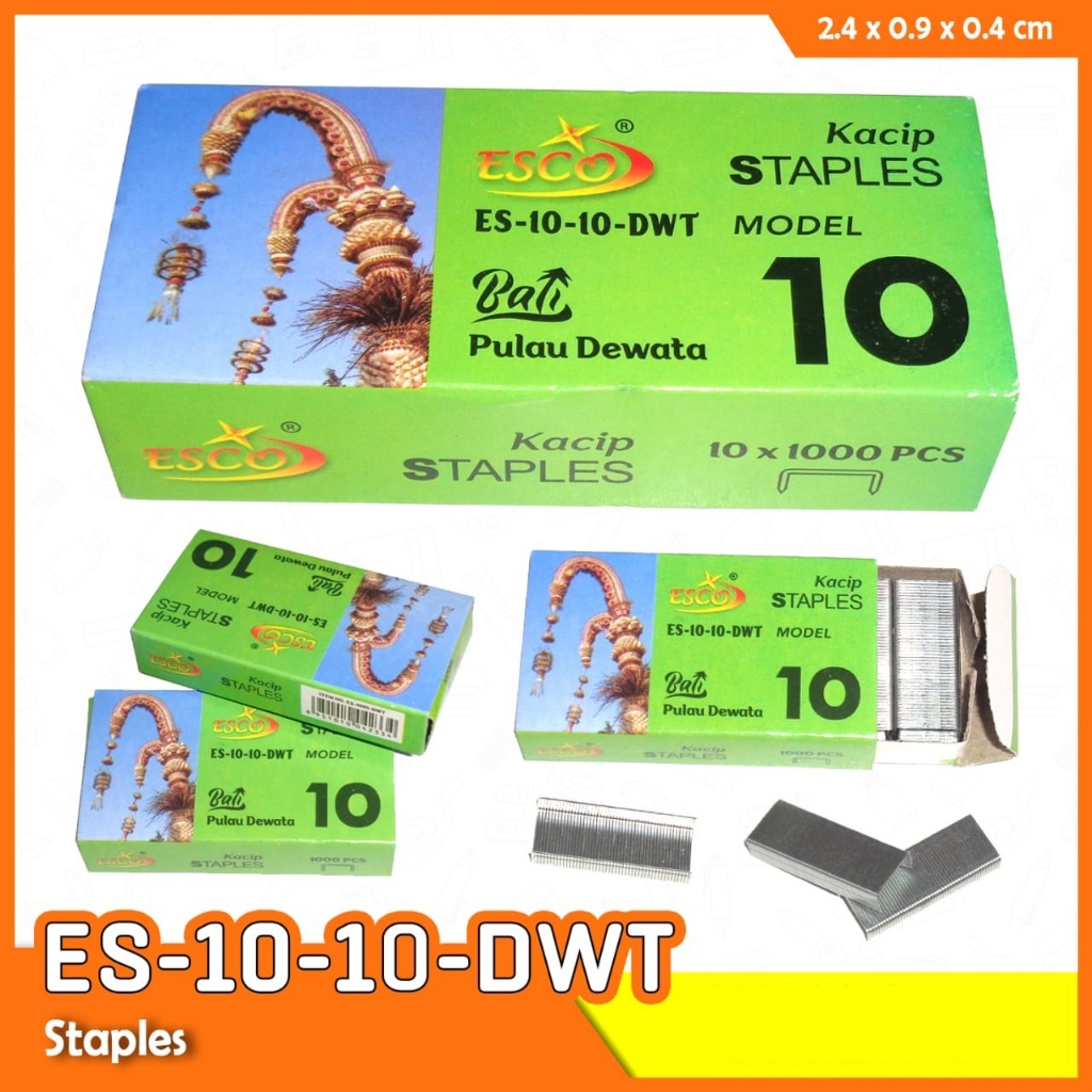 

1 pack Isi Hekter / Staples / Stapler ESCO kecil No 10