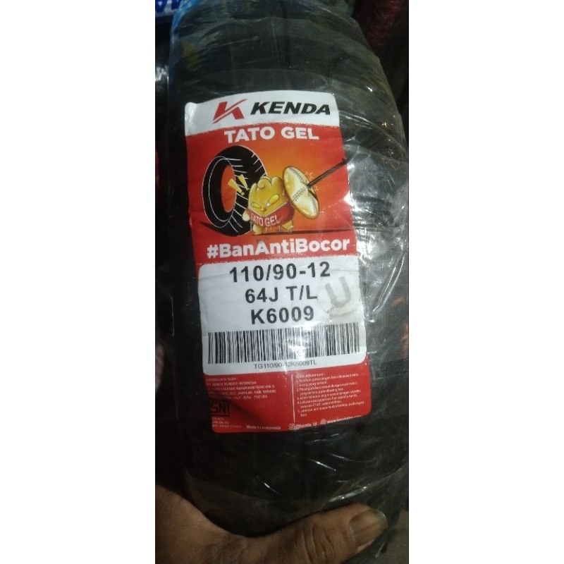 BAN SCOPY 110/9012 .MERK KENDA ANTI BOCOR .TUBELES RING 12