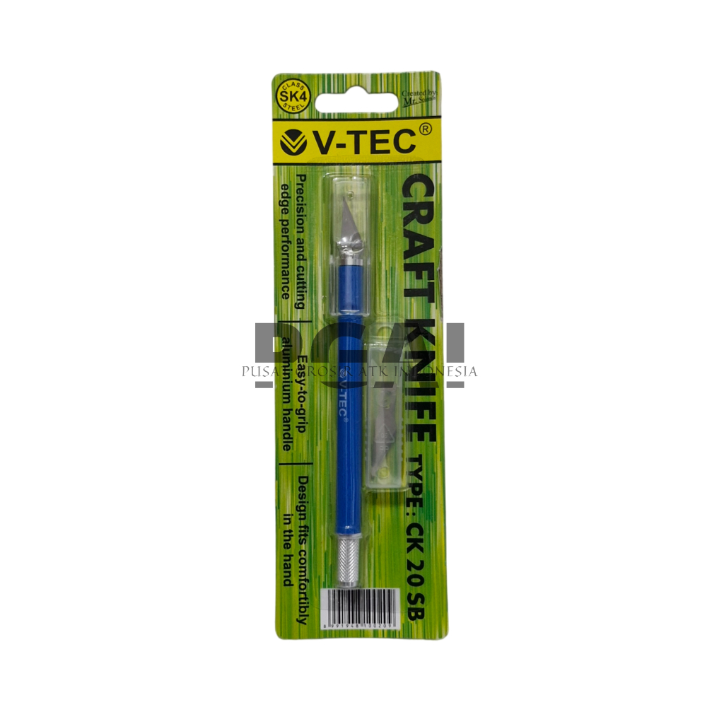 

PISAU CUTTER V-TEC CRAFT KNIFE TYPE CK 20 BS 1 PCS