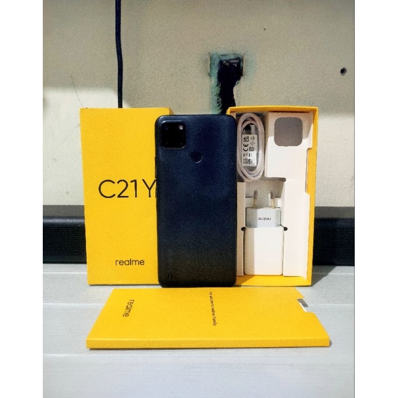 Realme c21y 3/32gb second fullset resmi