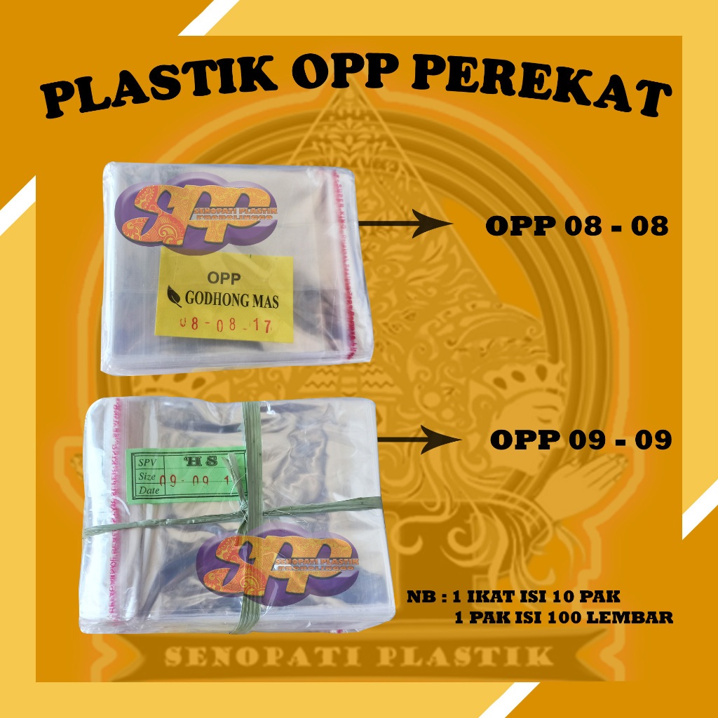 

PLASTIK OPP TRANSPARAN / PLASTIK SEAL LEM