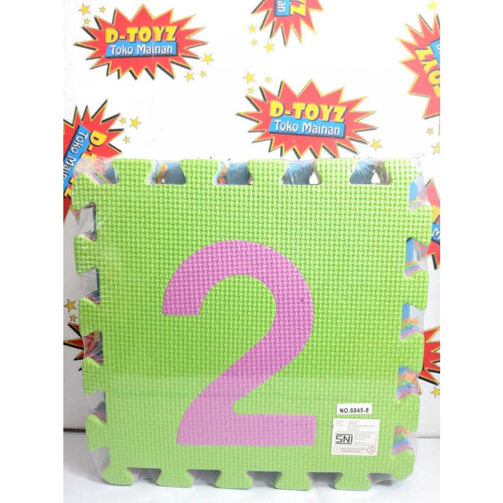 Matras Puzzle Angka Matras Bermain Edukasi