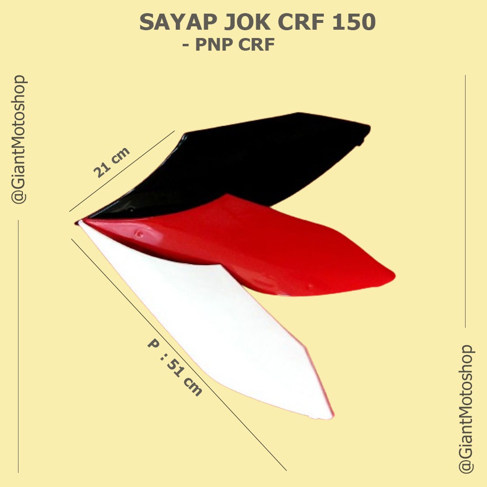 Sayap jok crf 150 cover jok tengah / cover body crf / sayap jok crf 150 / cover body tengah crf / co