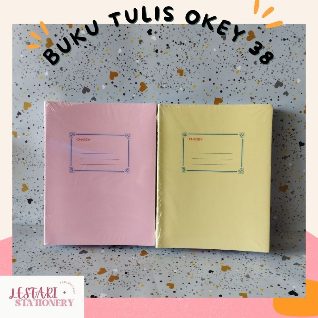 

Okey Buku Tulis | Notebook Okey | Buku Tulis Okey Polos 38 Lestari Stationery