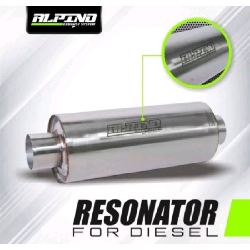 Resonator disel alpino exhaust