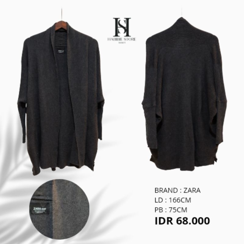 Habibie Store Thrift Zara Knitt Outer Batwing All Size