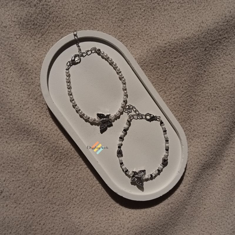 Gelang Manik Gelang Kupu Kupu Beads Bracelet Butterfly Gelang Motif Kupu Kupu Gelang Lucu Kupu-kupu