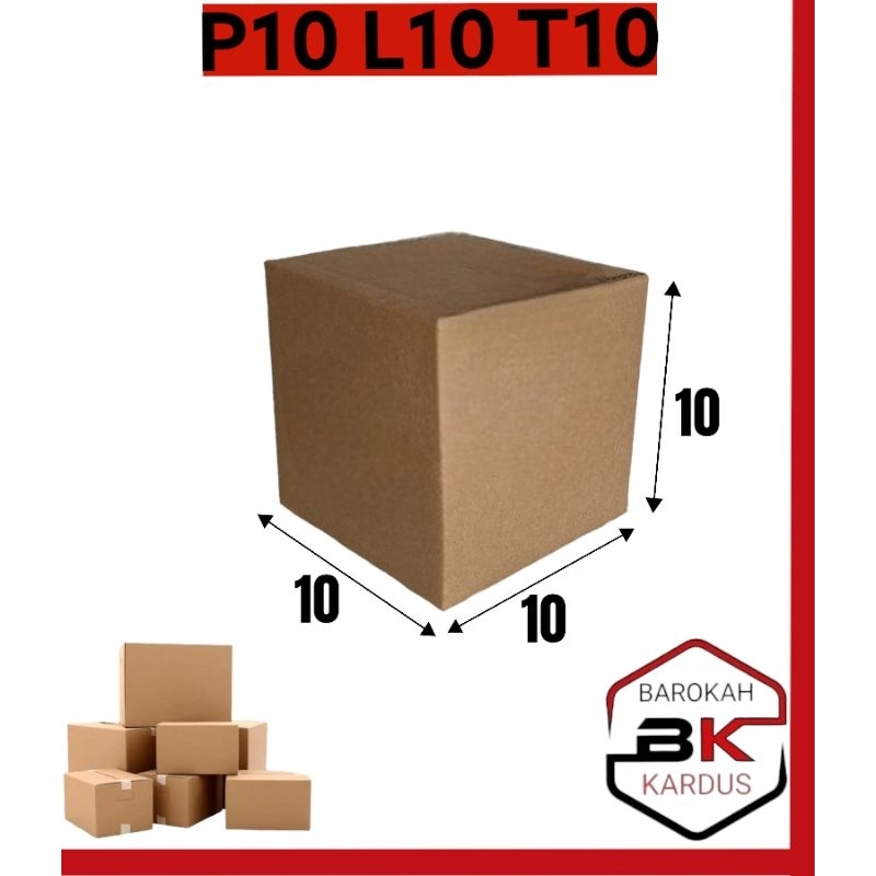 

Kardus Box Kotak Ukuran 10x10x10 Cm | Kardus Packing Polos Tebal Premium