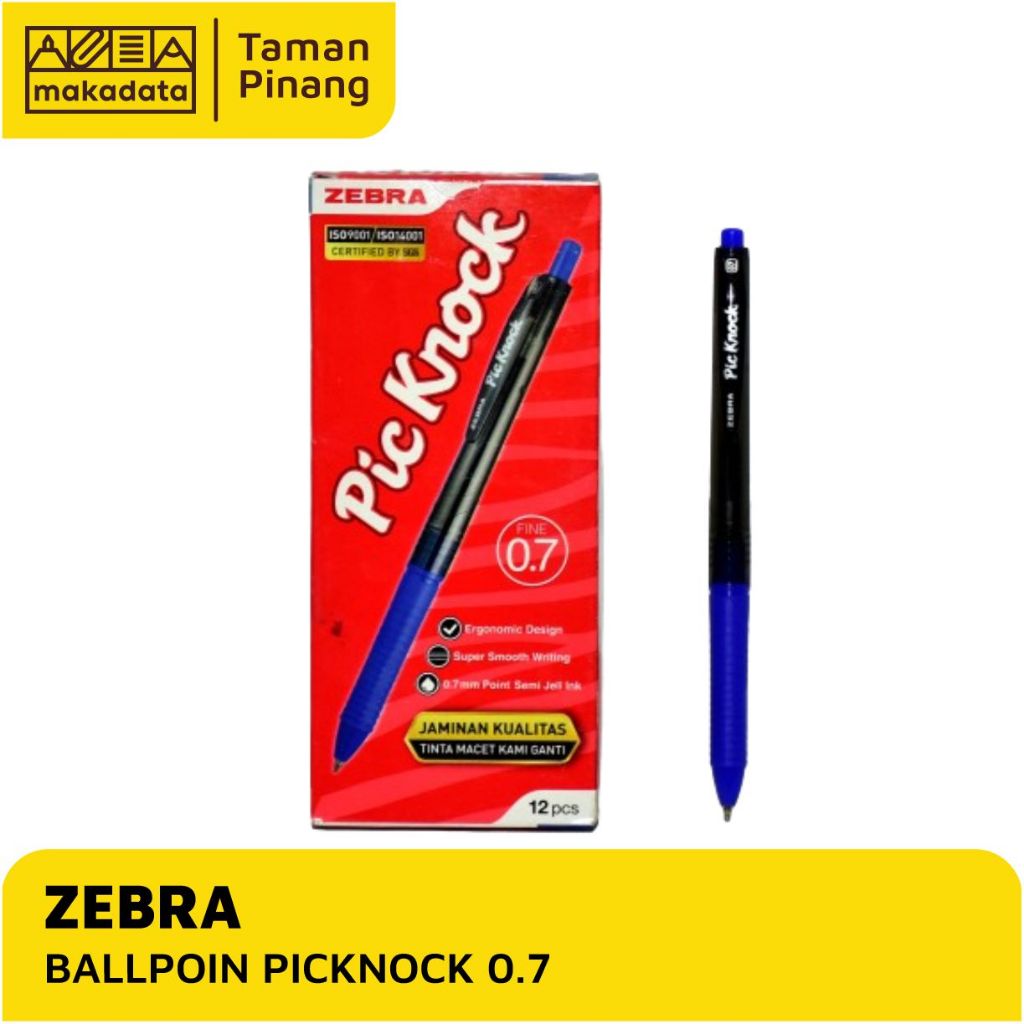

BALLPOINT / PULPEN ZEBRA PICKNOCK 0.7 (1PAK)