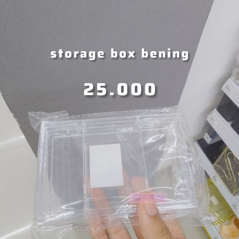 

[JASTIP] Storage Box Bening SBT KPOP Tempat Penyimpanan Sticker