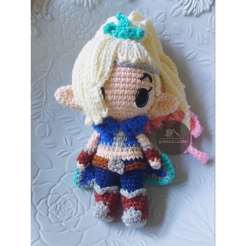 Amigurumi boneka rajutan Miya Custom Mobile Legend Mlbb action figure