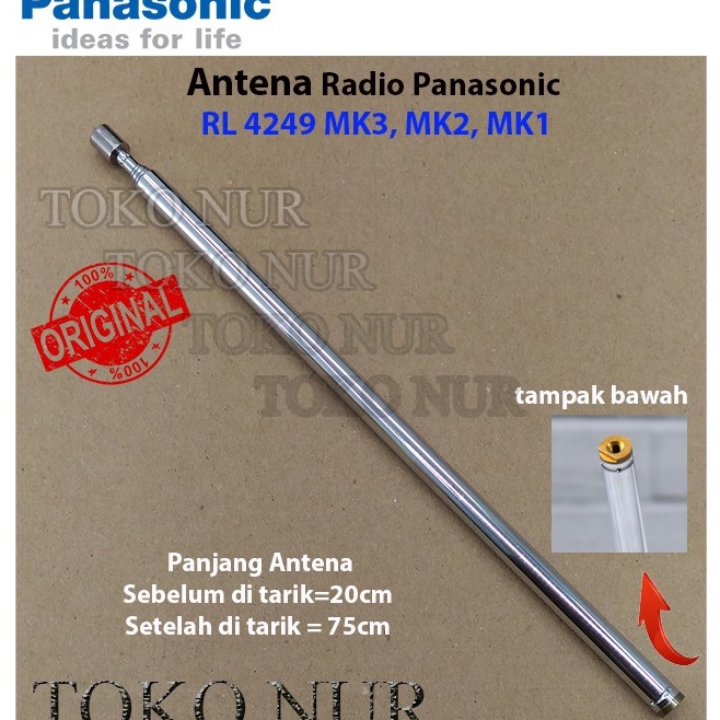 Antena Radio Kayu Panasonic RL 4249 Radio Cawang National