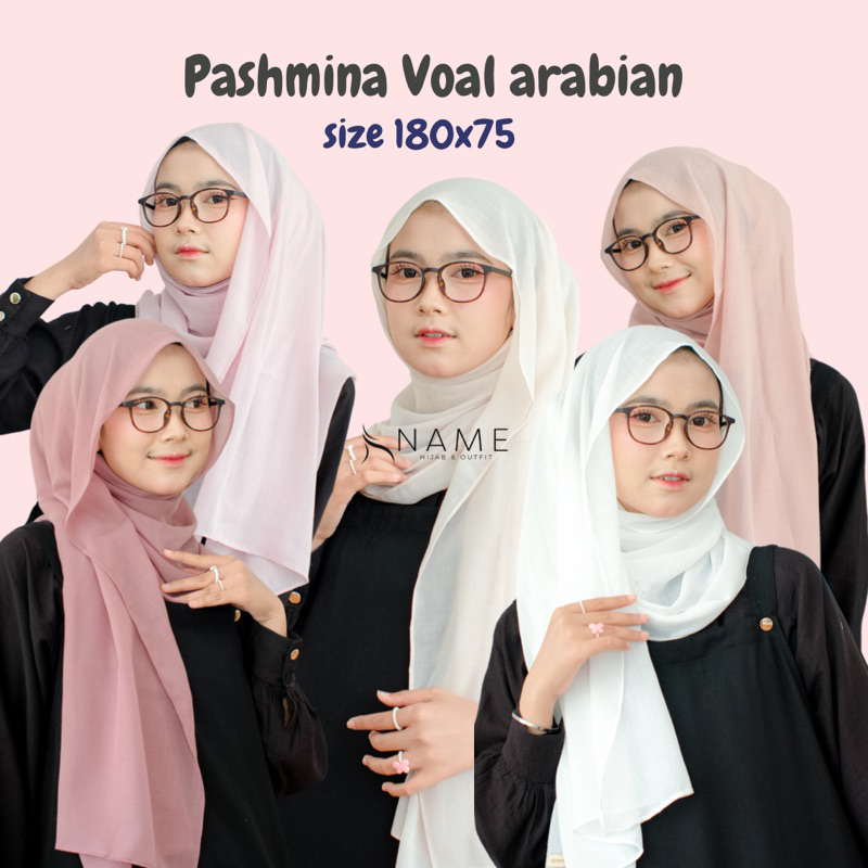 Pashmina Voal Arabian Miracle Shawl Viscose Voile Jilbab Voille Shawl Hijab Voal Premium