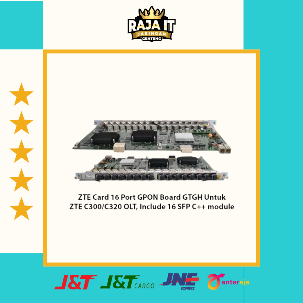 GTGH 16 Port GPON Board GTGH dengan 16 C + + SFP untuk ZTE OLT C320