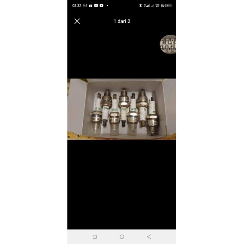 busi kaki 3 motor 2 tak M14 x 13