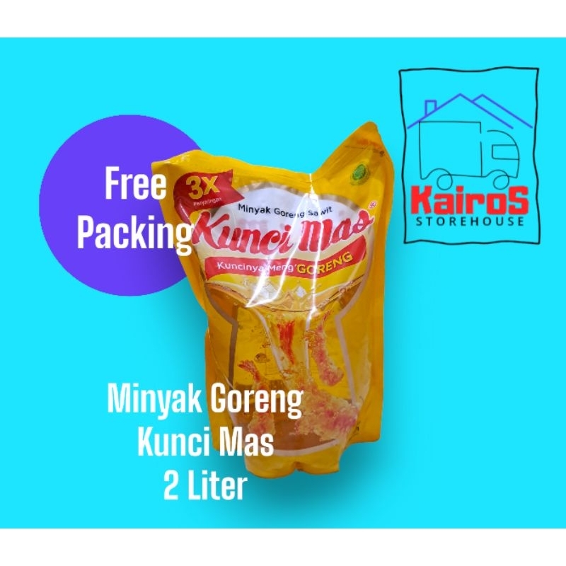 

Minyak Goreng KUNCI MAS 2 LITER, minyak goreng murah berkualitas.