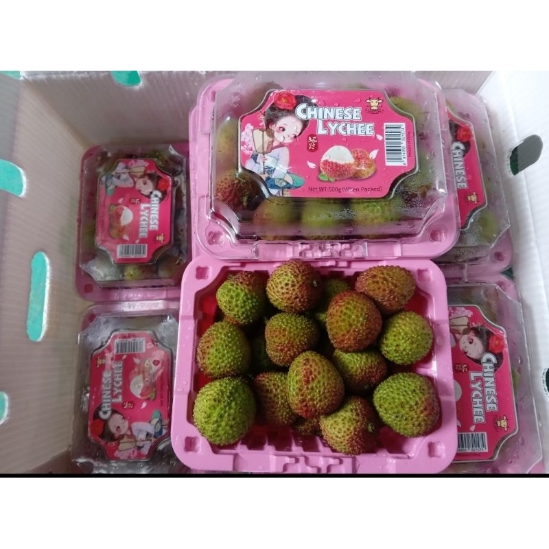 buah leci madu 1 dus isi 12 pack x 500 gram / leci madu 1 dus isi 12 pack