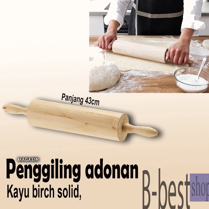 Penggiling adonan  Kayu ROLL PENGGILING ADONAN gilingan rolMagasin