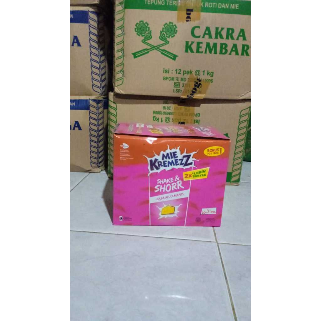 

Mie Kremezz Shake & Shorr Box Isi 20+1