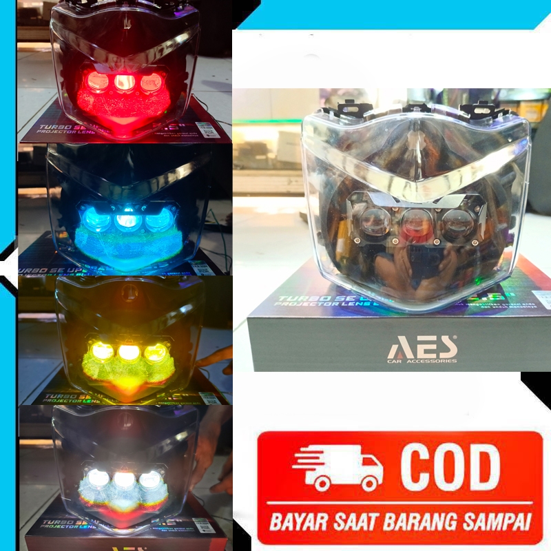 Lampu Led Predator Beat Karbu - Beat Fi - Beat esp Devil Jauh dekat Lengkap