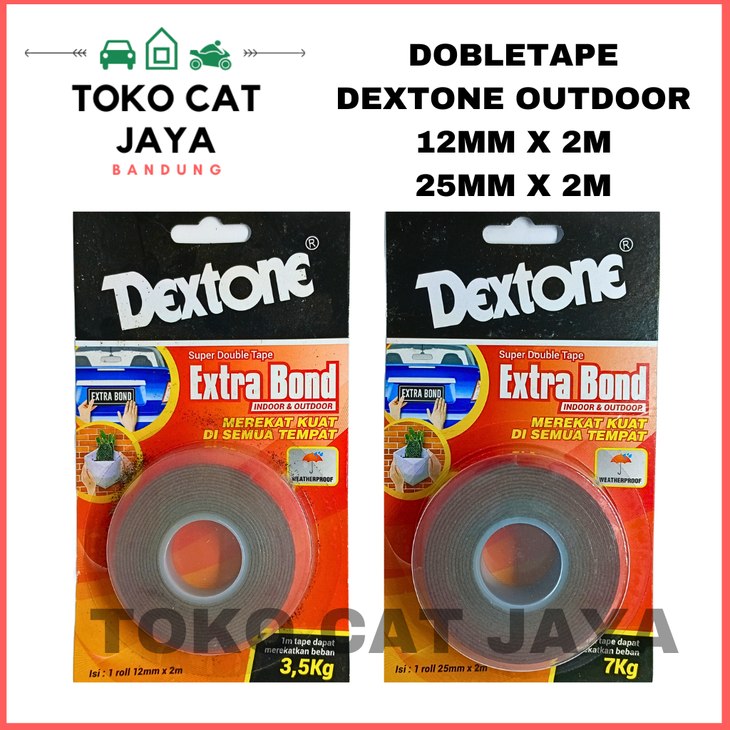 

DEXTONE DOUBLE TAPE EXTRA BOND OUTDOOR INDOOR TRASNPARAN