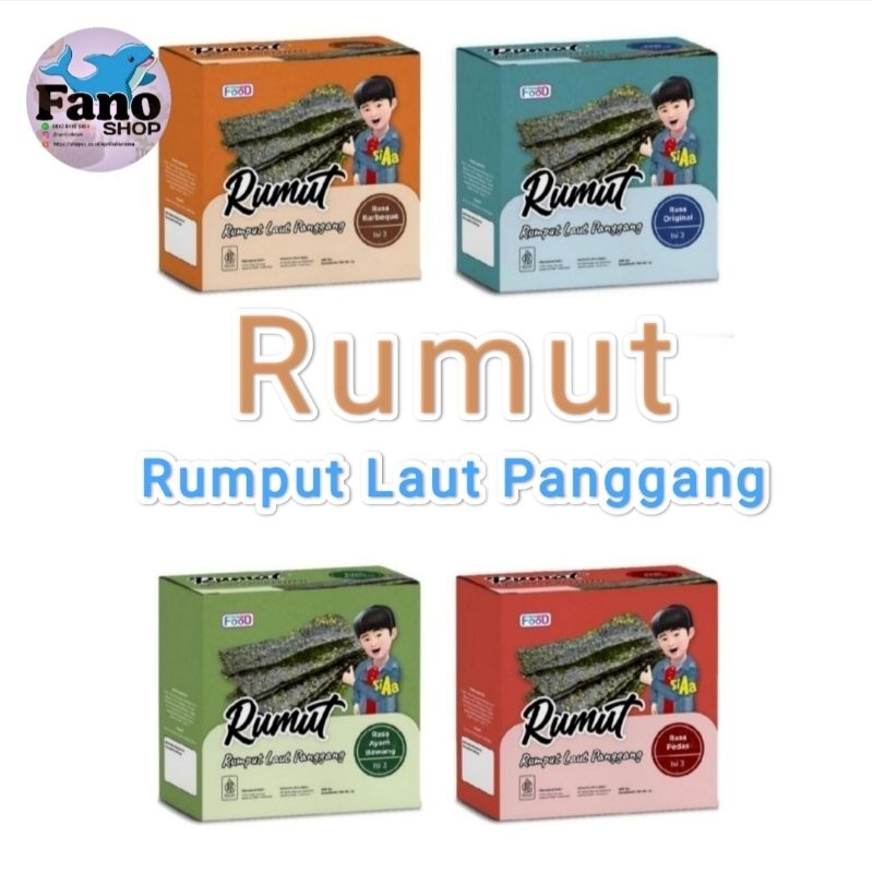 

Rumut Rumput Laut Panggang Camilan Aa | 4 Variant