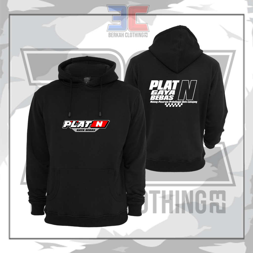 Jaket Hoodie Plat N Gaya Bebas Malang-Pasuruan-Probolinggo-Batu-Lumajang