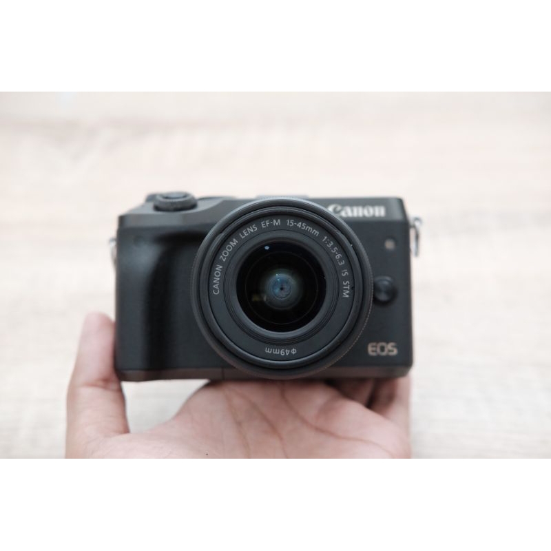 Canon eos m6 + lensa kit kamera mirrorless bukan m10 m3 m5 m50