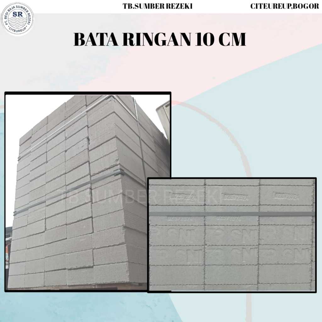 BATA RINGAN 10 CM (SATUAN)