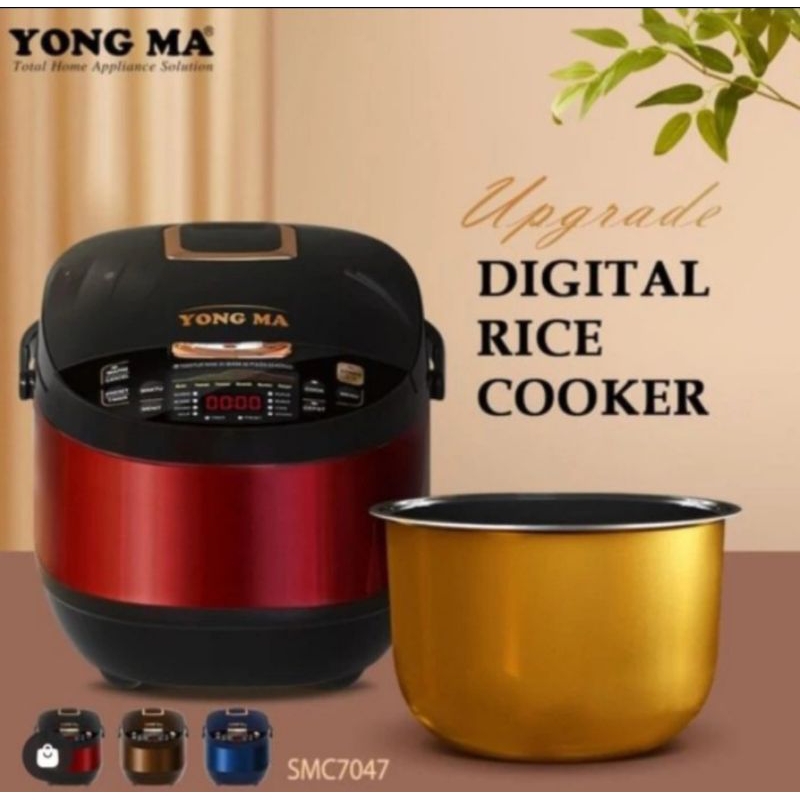YONGMA RICE COOKER DIGITAL 7047 - MAGIC COM DIGITAL YONGMA 2 LITER - RICE COOKER DIGITAL YONGMA - ME
