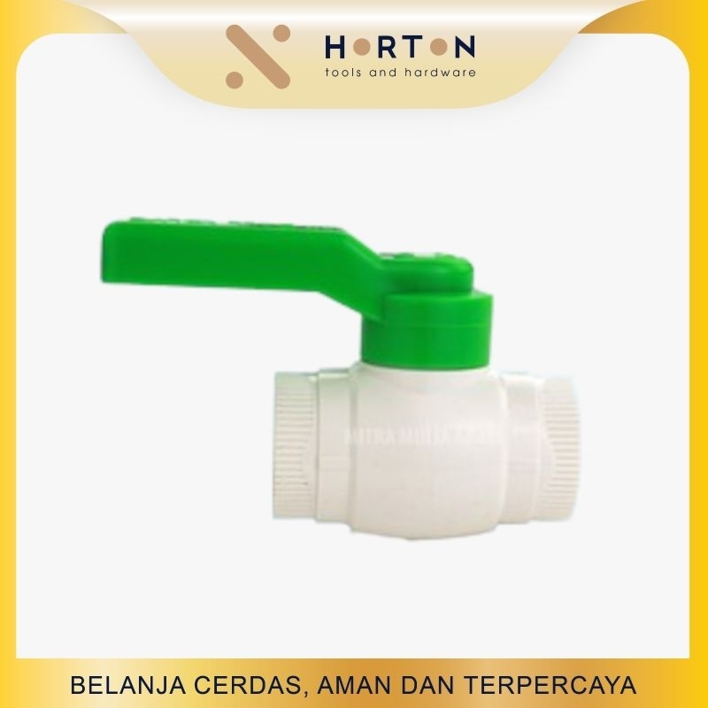 Ball Valve PVC Plastik 1 Inch / Stop Kran 1"