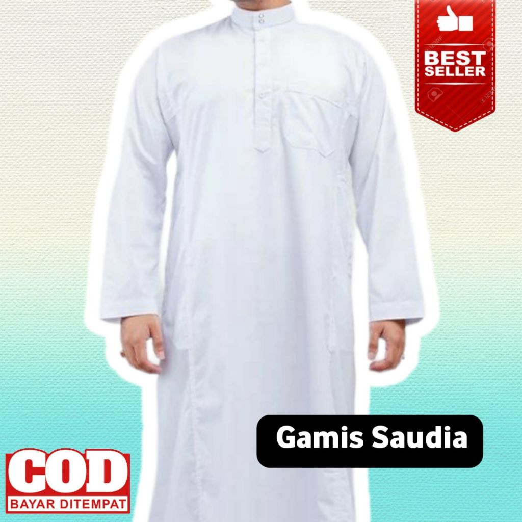 Jubah Pria Putih / Gamis Saudi / Jubah Pria Hitam / Gamis Pria Premium / Jubah Pria Premium / Jubah 