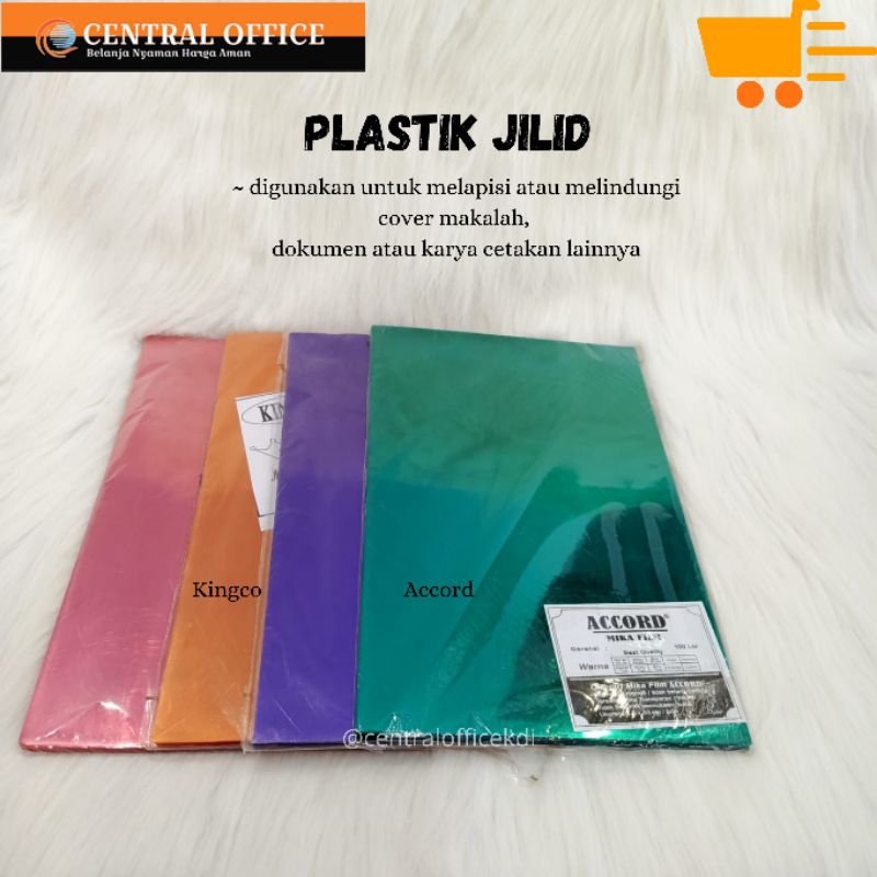 

Plastik Mika Jilid Transparant Warna Folio Pop1/Plastik Jilid Accord/Plastik Jilid Kingco