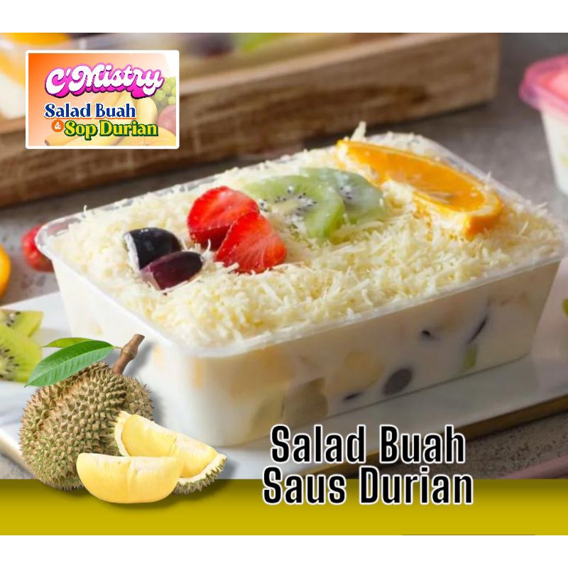 

Salad buah Saus durian Isi 750 ml 100% Halal produksi C'mistry