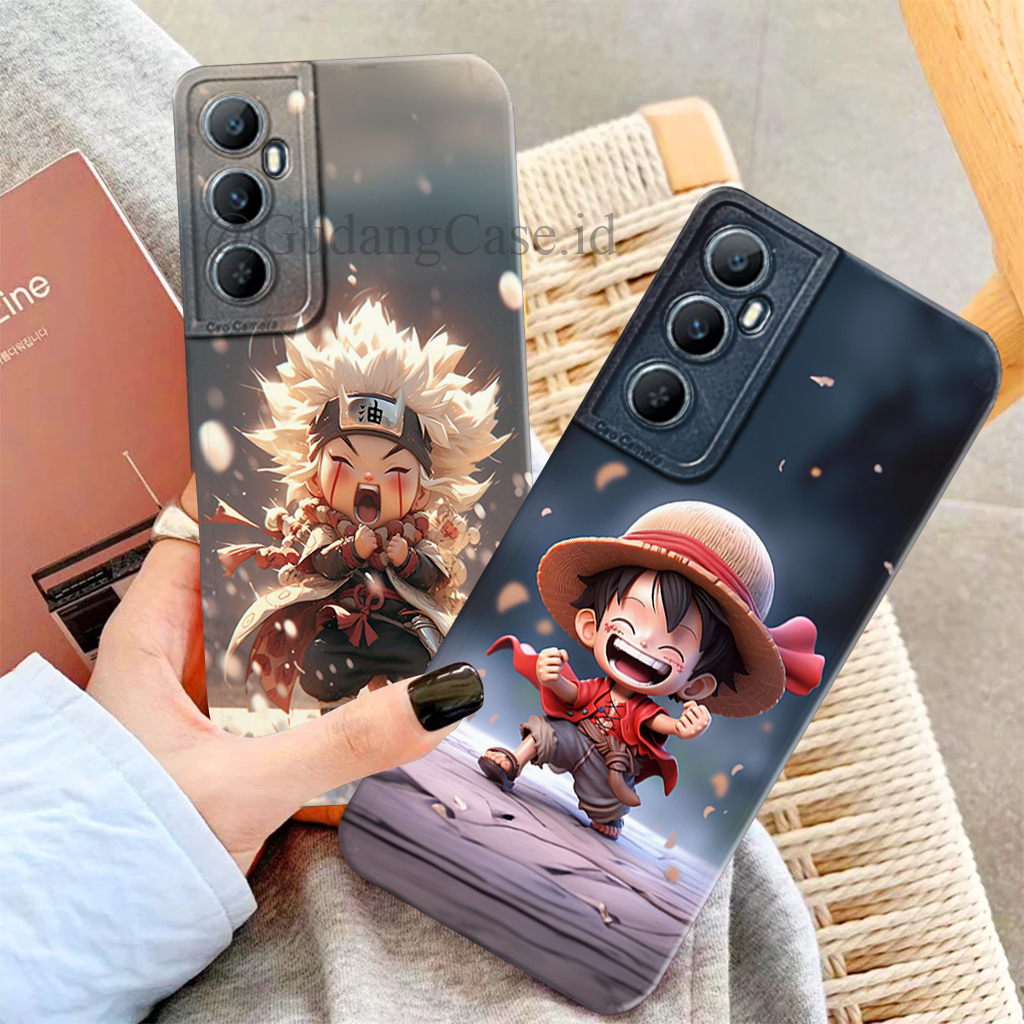 Softcase Realme C65 Motif Luffy case Pelindung Camera Lentur