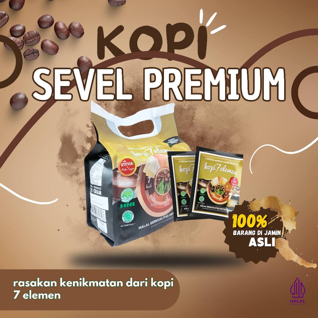 

TERMURAH KOPI 7 ELEMEN PREMIUM QUSTHUL HINDI / KOPI SEVEL PREMI / COFFEE SEVEL PREMIUM