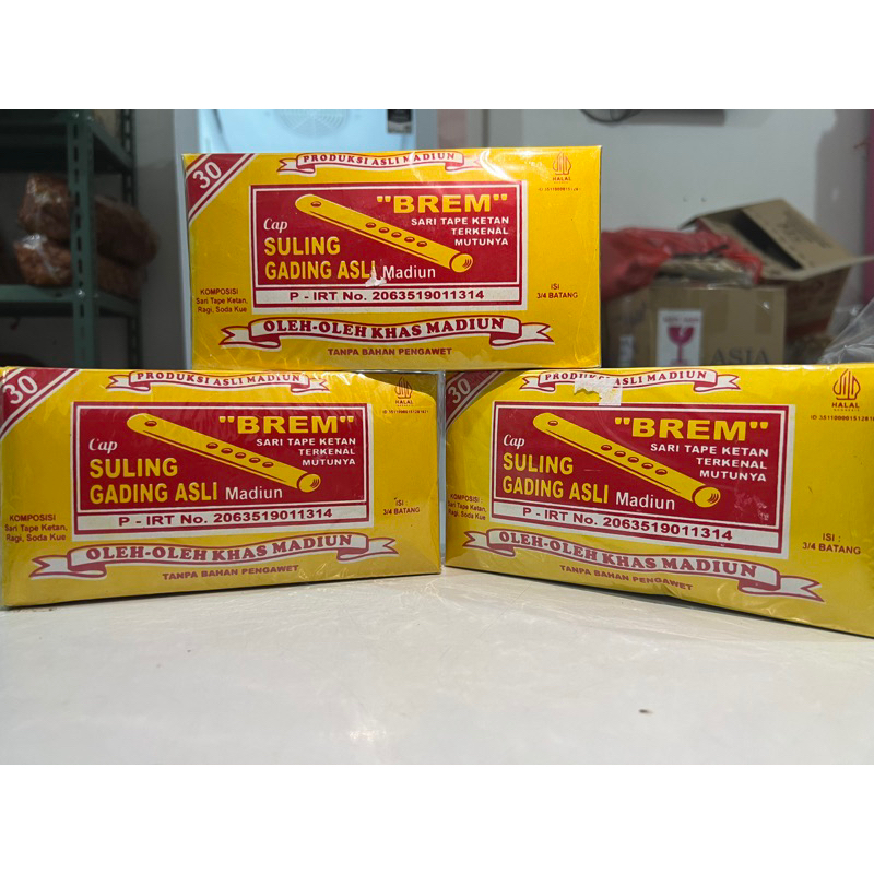 

BREM SULING BESAR / oleh-oleh khas madiun