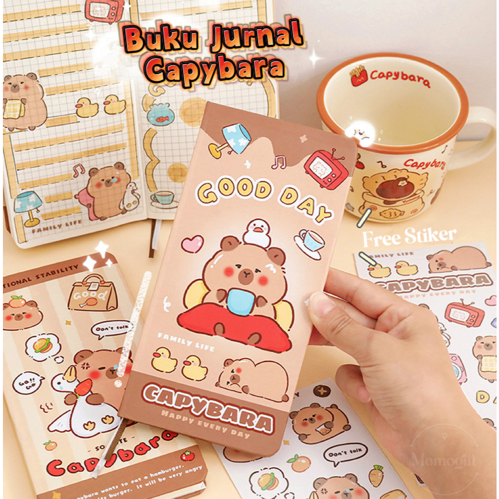 

Buku Tulis Diary Jurnal Hardcase Lucu Notebook Cantik Edisi Capybara TLD107