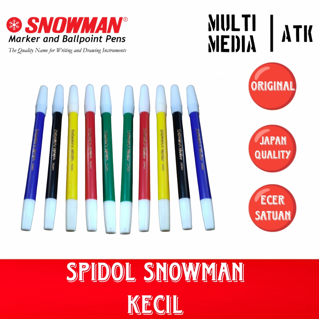 

SPIDOL SNOWMAN KECIL / SPIDOL WARNA / SNOWMAN MARKER