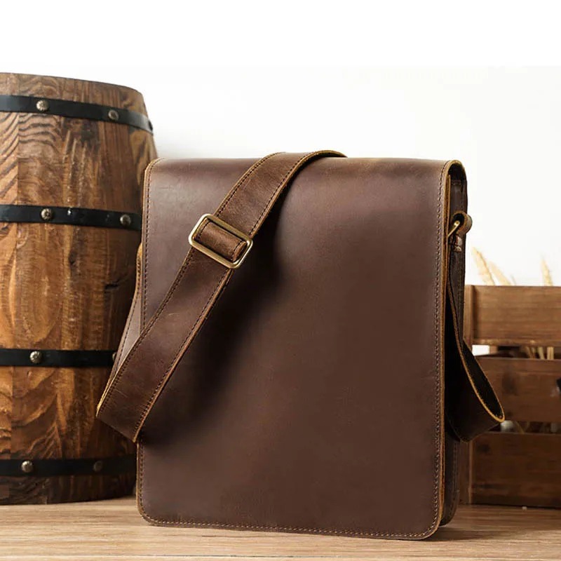 Tas Ipad Kulit Asli Sapi - Tas Selempang Pria Kulit Asli Sapi - Tas Kulit