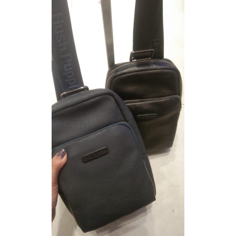 Tas pria sling bag Hush Puppies original