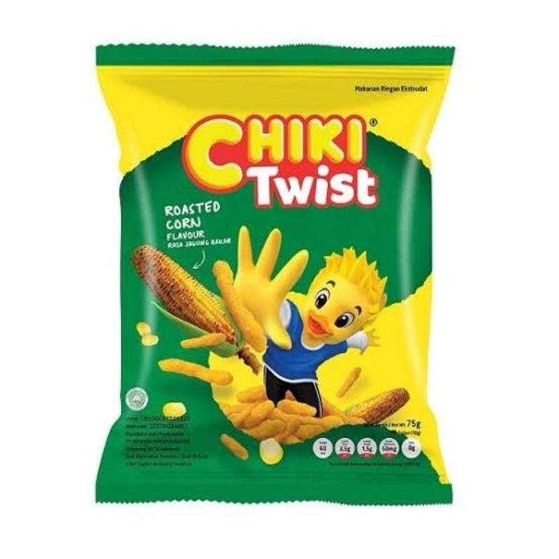 

Chiki twist makanan ringan jagung bakar 75gr