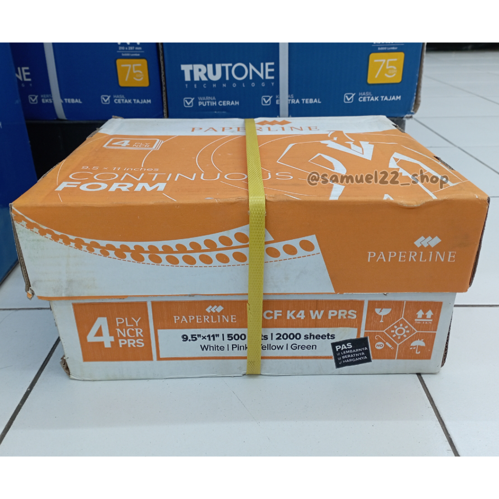

Continuous Form 4 Ply PAPERLINE K4 PRS Warna Potong CF K4 PRS W Kertas Komputer